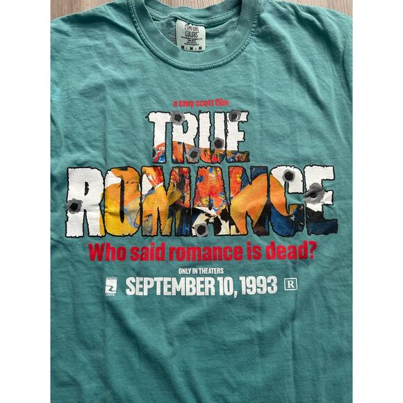 TRUE ROMANCE 30th Anniversary Rucking Fotten Lmtd Time Release Printed Shirt M - Picture 5 of 8